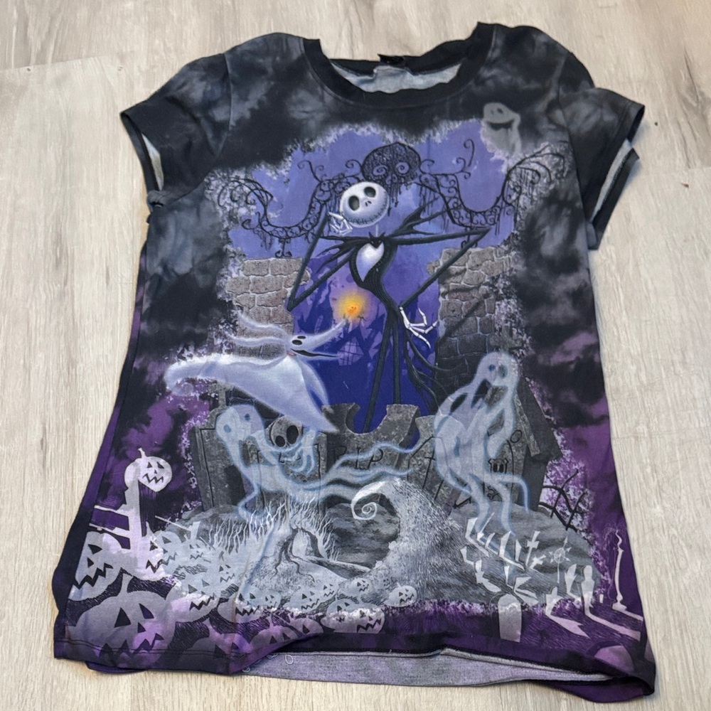 Graphic Short Sleeve Tee - Black and Purple